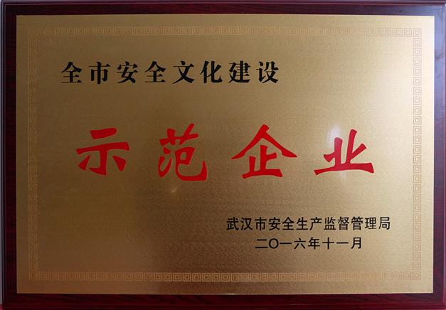 商務(wù)區(qū)置業(yè)公司榮獲“武漢市安全文化建設(shè)示范企業(yè)”稱(chēng)號(hào)