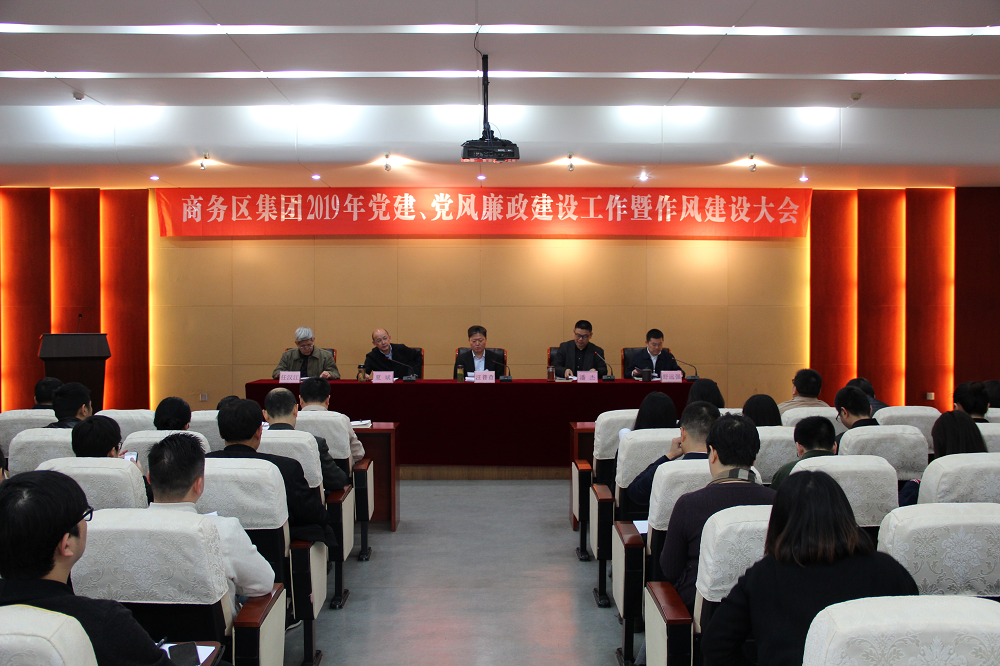 商務區(qū)集團召開2019年黨建、黨風廉政建設工作暨作風建設會議